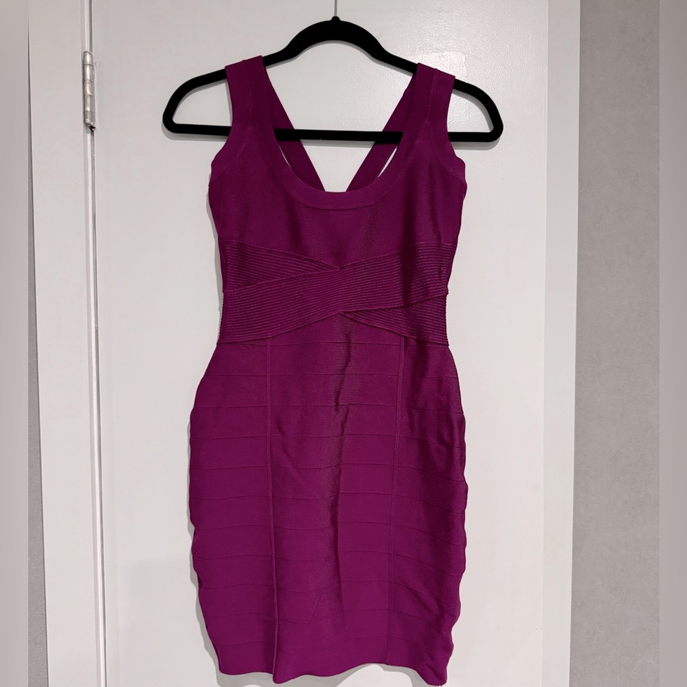 Guess by Marciano bandage dress. Size M. Color purple.